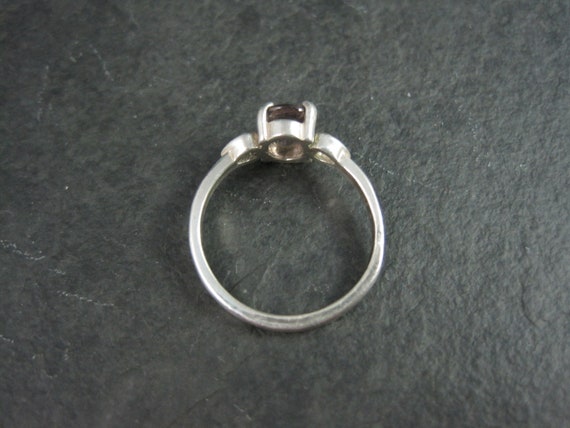 Estate Sterling Pink Tourmaline Ring Size 6.5 - image 4