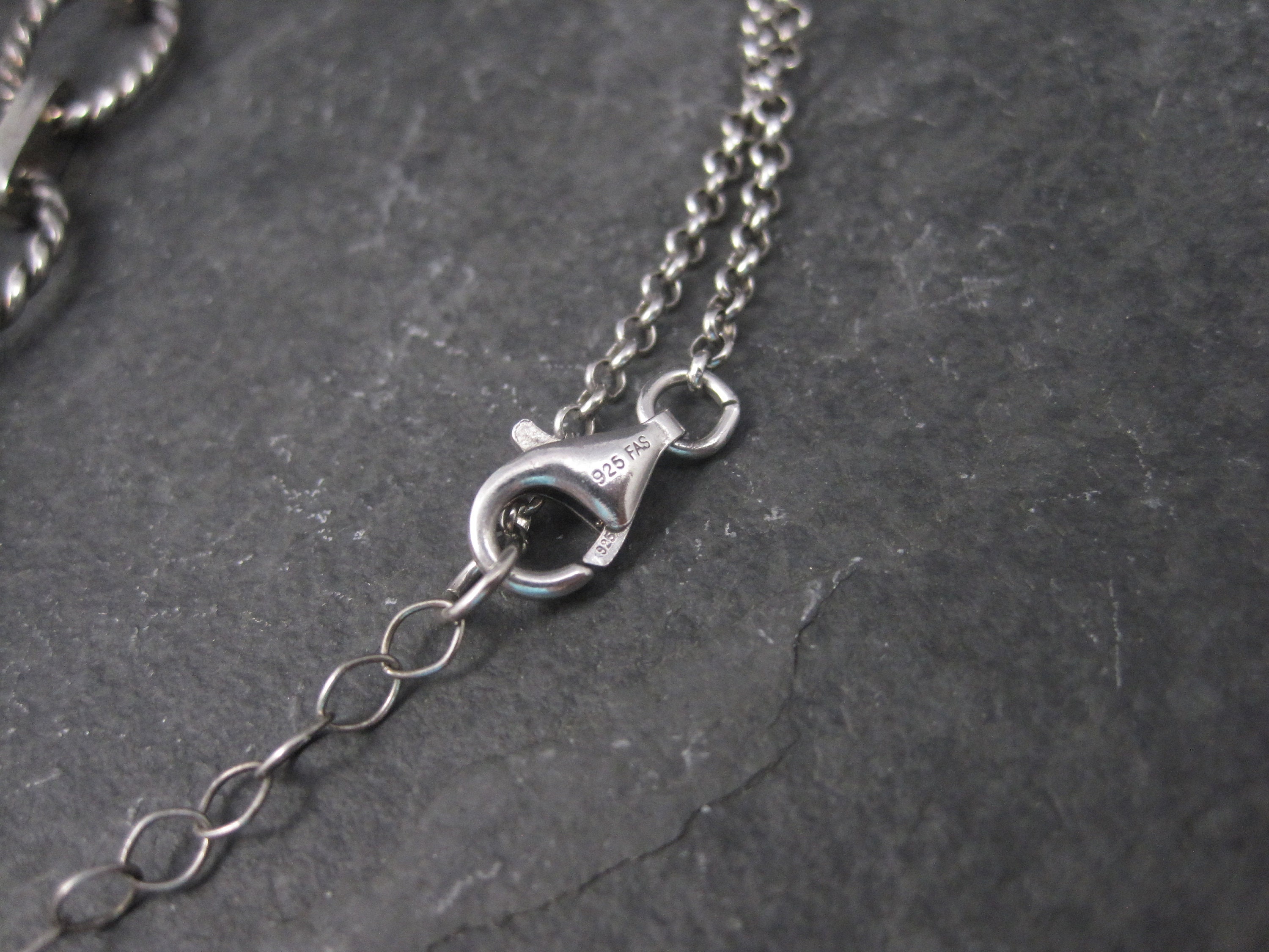 Estate Sterling Cubic Zirconia Necklace - Etsy