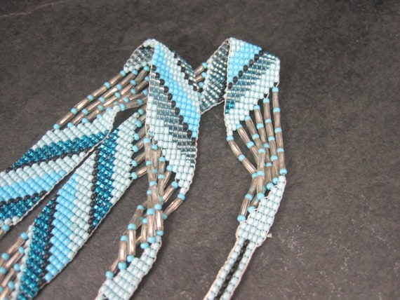 Native Blue Beaded Necklace - image 5