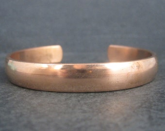 Heavy Estate Copper Cuff Bracelet 7 Inches