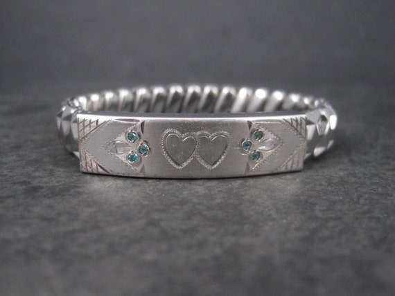 Estate Sterling December Birthstone Sweetheart Exp