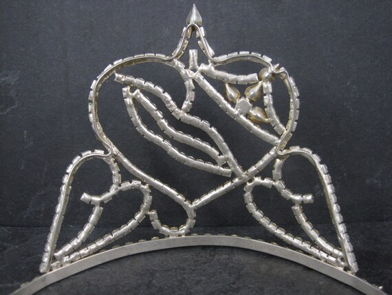 Large 4 Inch Vintage Beauty Queen Pageant Rhinest… - image 8