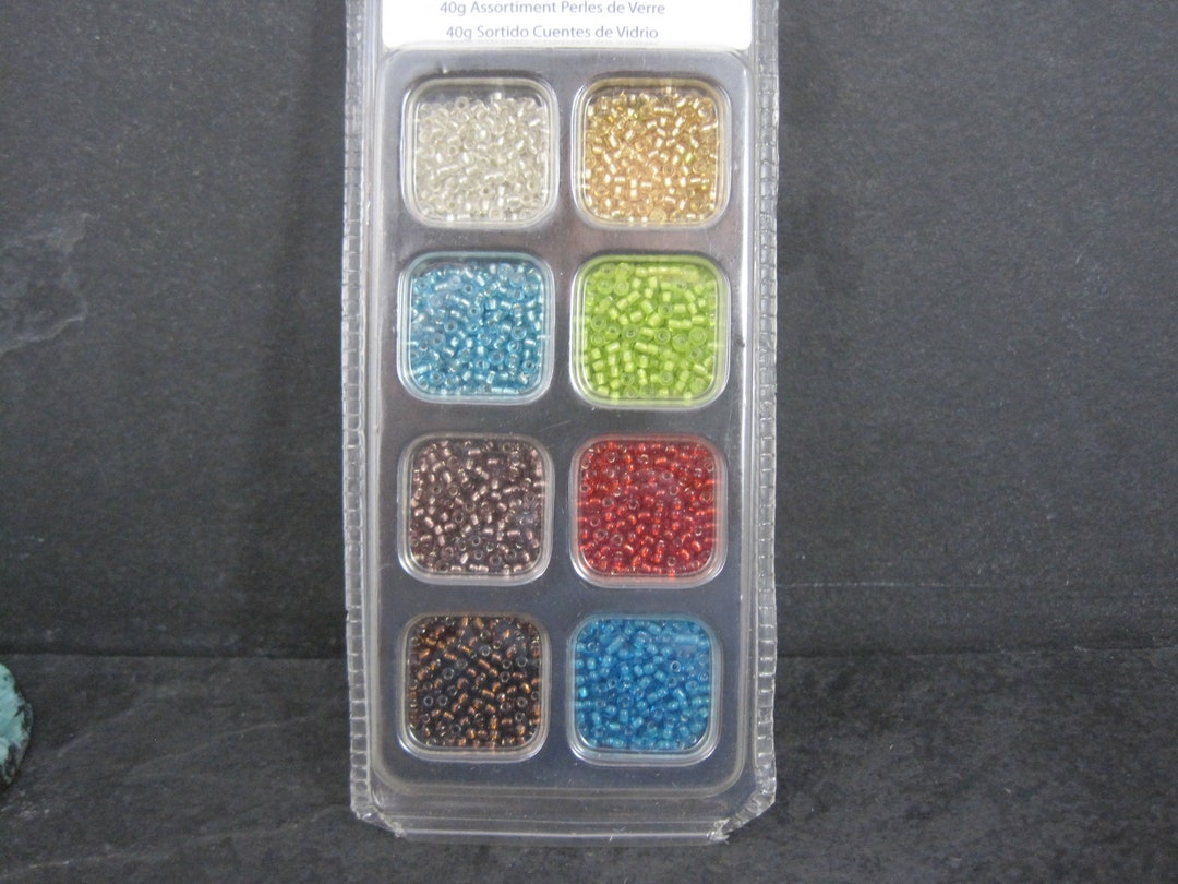 Glass Seed Bead Assortment by Cousin 1.4 Ounces Etsy
