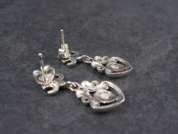 Vintage Sterling Victorian Style Earrings - image 10