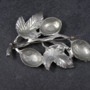 Large Vintage Pot Metal Plant Brooch image 6