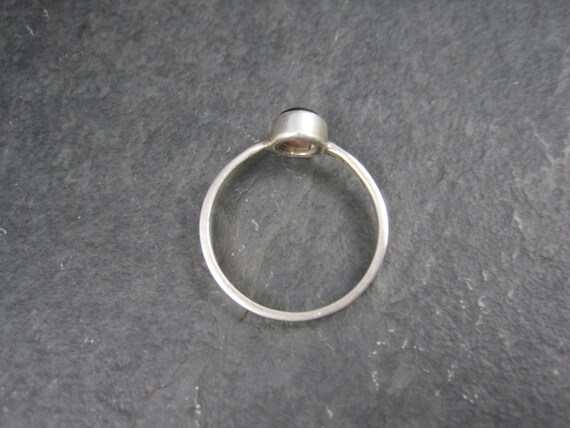 Simple Sterling Garnet Ring Size 9.5 - image 4