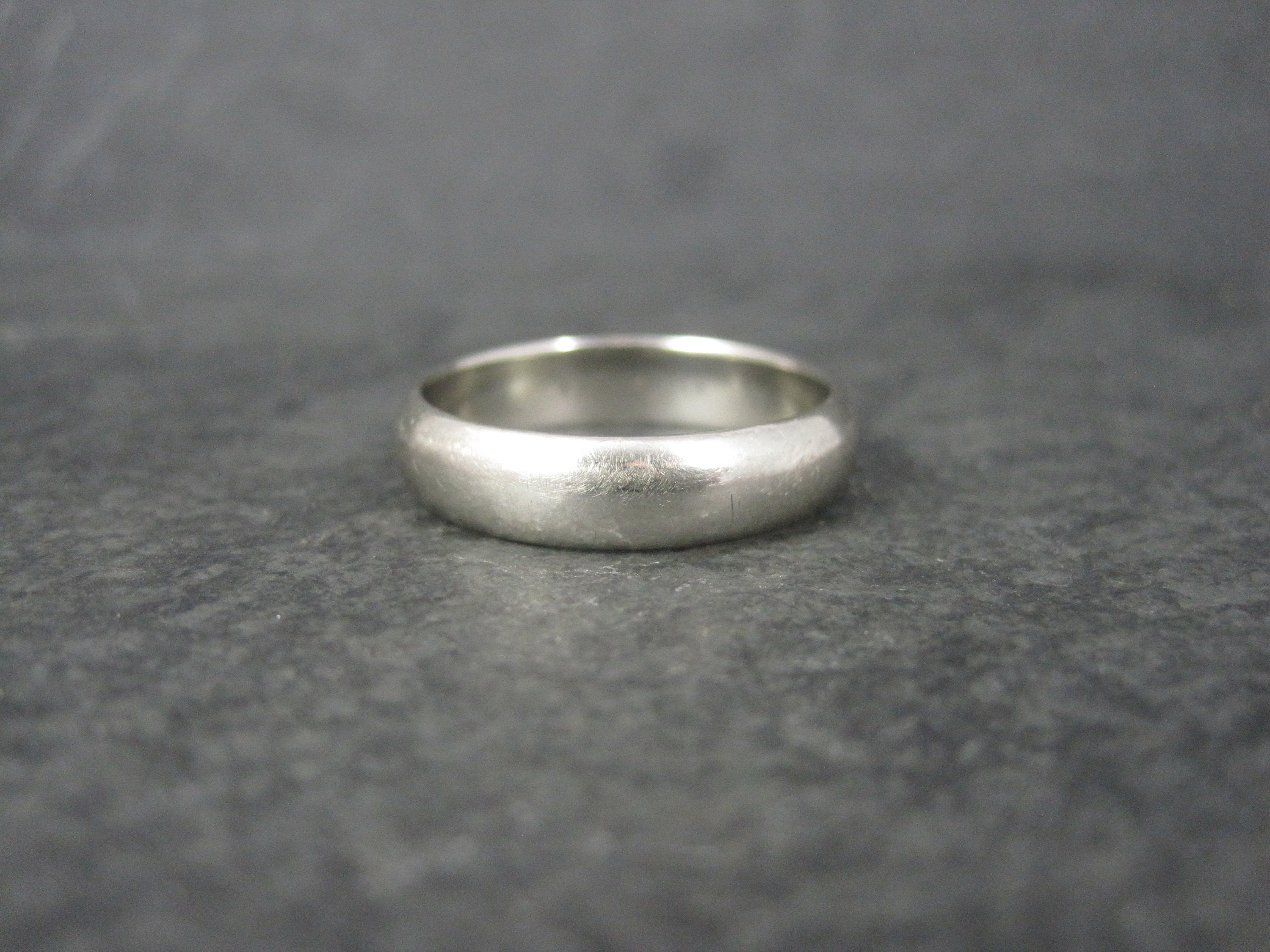 Kaynar Rings Vintage 14K White Gold Band Ring Size 11.5 Kaynar - Etsy