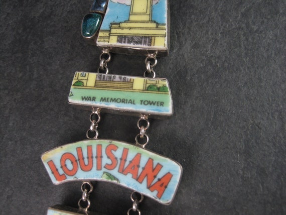 Huge Estate Designer Sterling Louisiana Bracelet - image 9