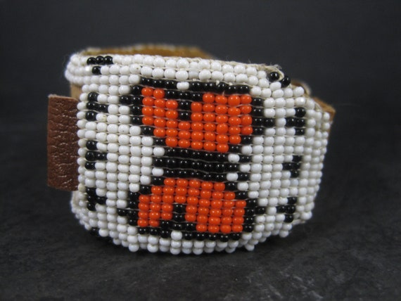 Vintage Butterfly Beaded Watch Band Paiute Jenny … - image 3