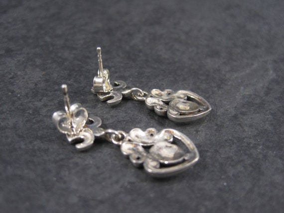 Vintage Sterling Victorian Style Earrings - image 6