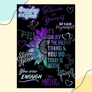 It&#39;s Okay | Printable Kindle Case Insert | Kindle Basic | Kindle Paperwhite | Kindle Decorations | Bookish | E-reader Insert
