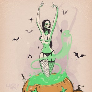 queen of Halloween - fine art print - 9x12