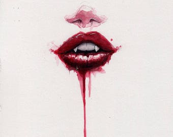 another drop of blood - fine art print - 9x12