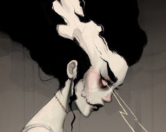 a world of gods and monsters - fine art print - 9x12