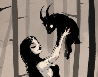 a dark contract - fine art print - 9x12