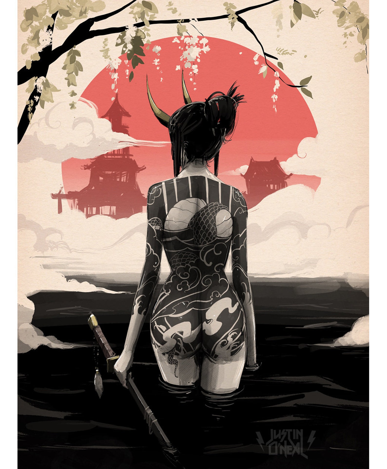 Yokai V Fine Art Print 9x12 | Etsy