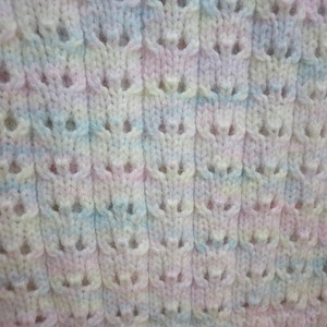 Baby's knitted sweater fits an 18 inch underarm or a 0-3 month old. image 5