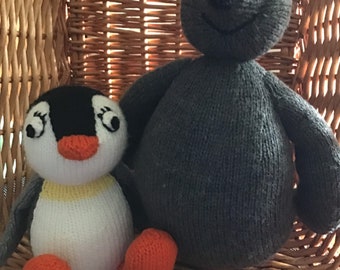Pinga - Pingu's little sister and Robby the seal - Pingu's best friend are designed by Alan Dart and are ready to ship