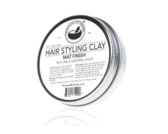 Hair Styling Clay - Matte Finish - 100% natural with argan oil, Kaolin Clay & essential oils