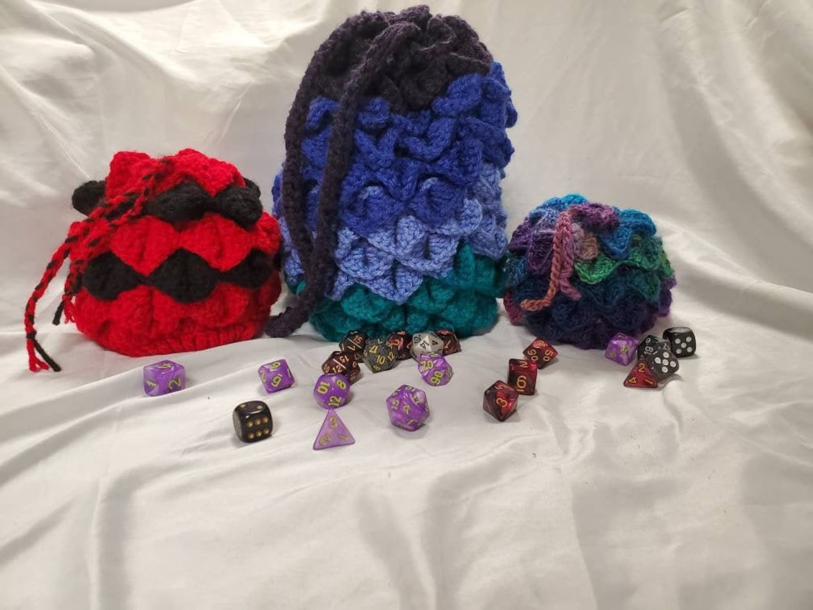 Custom Crochet Dragon Egg Dice Bag Etsy