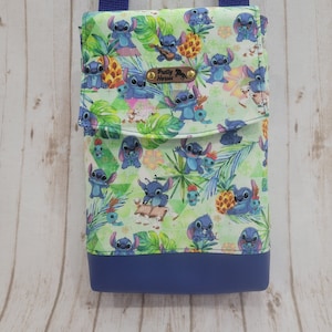 Bandolera pequeña para teléfono con muchos bolsillos, Bandolera Stitch