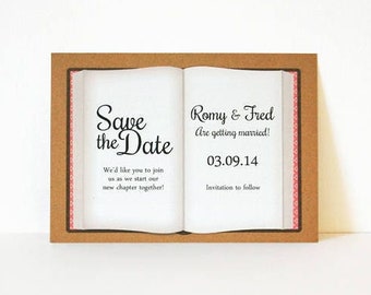 Book Wedding Invitation, Book Save The Dates, Fairytale Wedding Invitations, Quirky Wedding Invitations, Vintage Invites, Book Lover, RSVP