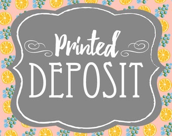 DEPOSIT - Printed Wedding Stationery, Invitation, Save The Date, RSVP, Suite / Set