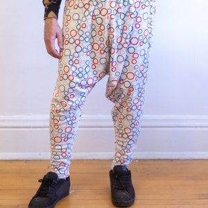 Super Soft Velour Polka Dot Drop Crotch Pants