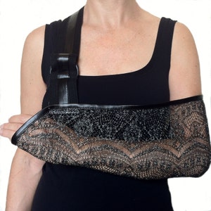 Arm Sling - Silver Shimmer Designer Fashion Arm Sling