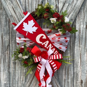 Canada Day Wreath Canadian wreath front door wreaths Canada image 0