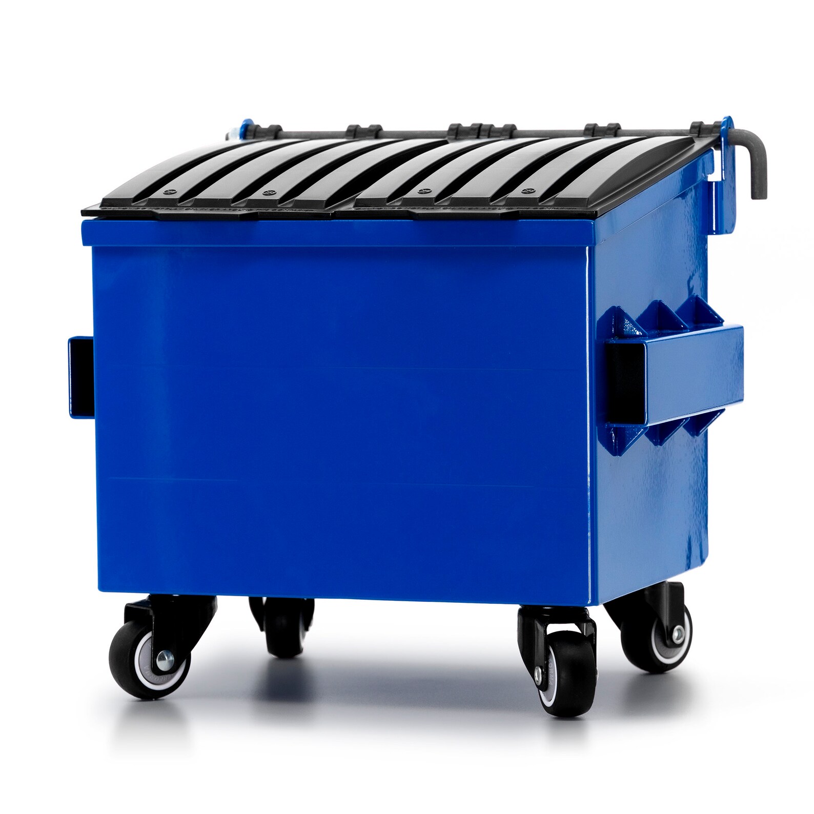 Dumpsty Fresh Blue Steel Mini Desktop Dumpster Garbage Bin Etsy