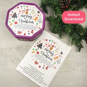 Imprima en casa un regalo de Navidad atrasado, notificación imprimible de regalo retrasado, DESCARGA INMEDIATA, carta de regalo de Navidad atrasado por falta de regalo de Navidad