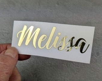 Personalized Name Vinyl Decal Sticker, Custom Label