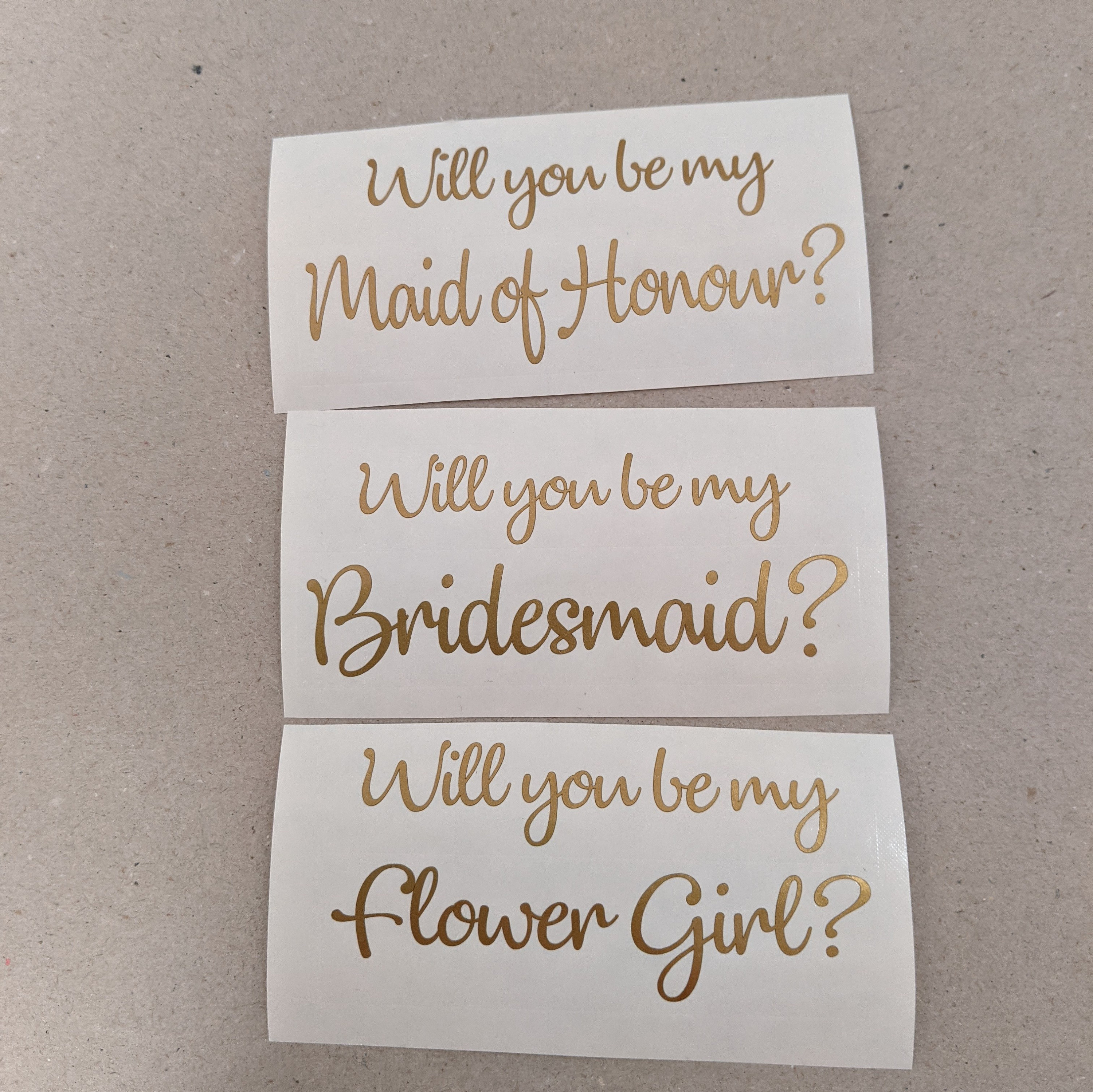 Will You Be My Bridesmaid Sticker Decal & / or Name. Bridal | Etsy