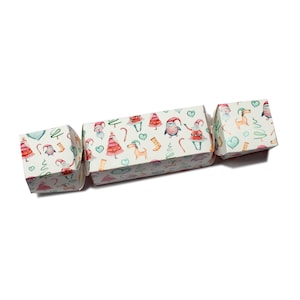 Carteira de dinheiro de Natal - use esta caixa de presente Xmas Cracker e preencha com doces, dinheiro ou vouchers. Pode ser personalizado, impresso sob encomenda.