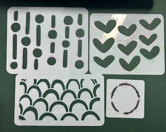 Small Pattern Stencil Set - Mixed Media, Card Making