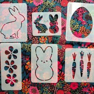 Ostern Schablonen Set EasterBunny Peep Osterkarten Basteln Osterdeko Ostern