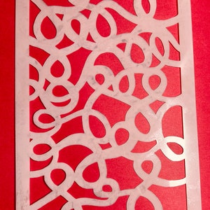 Loop Stencil abstract stencil background stencil fodder stencil junk journal stencil gelliplate stencil gelli stencil