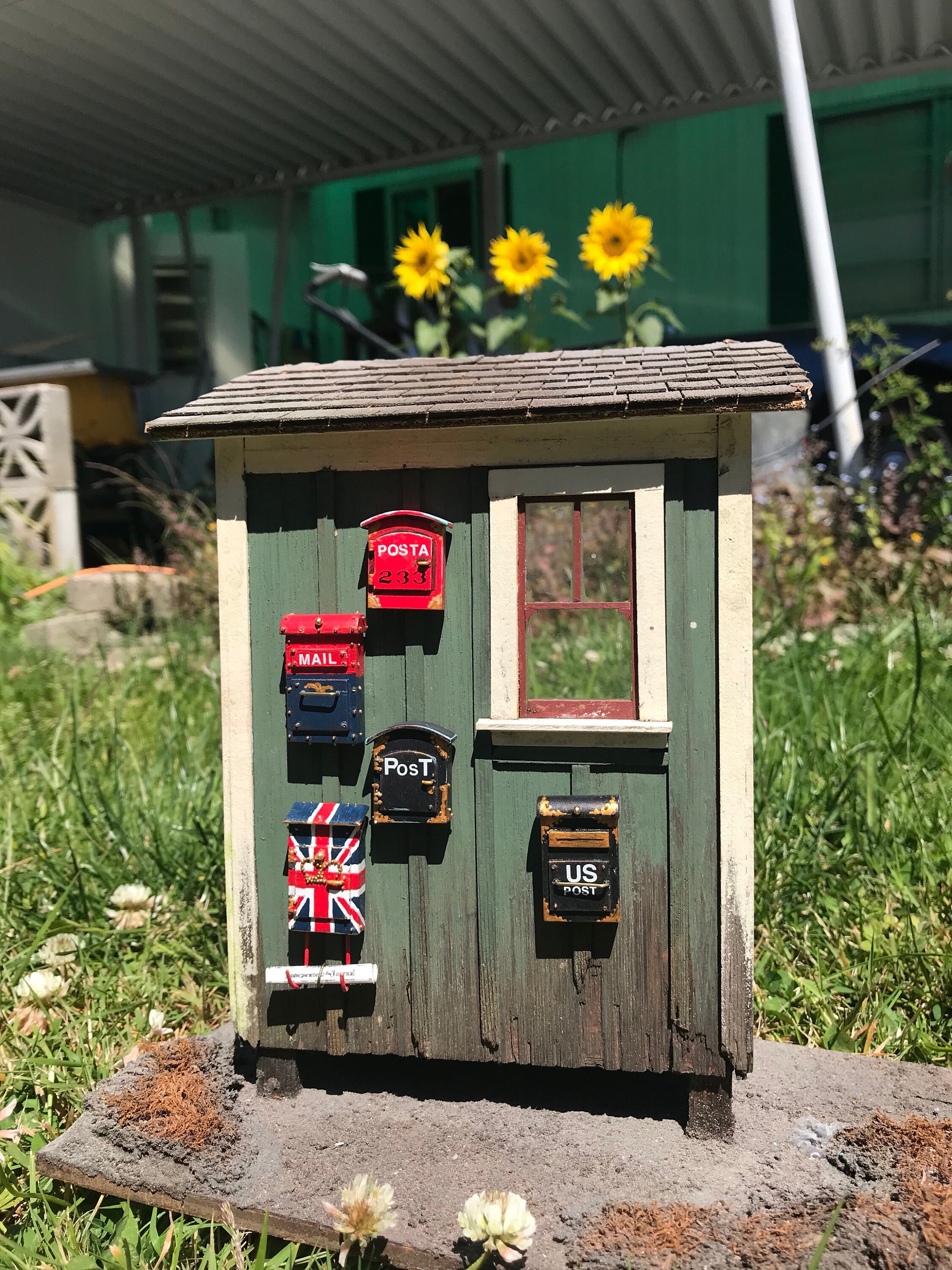 1/12 scale mailboxes.. custom made with last name and ir Etsy