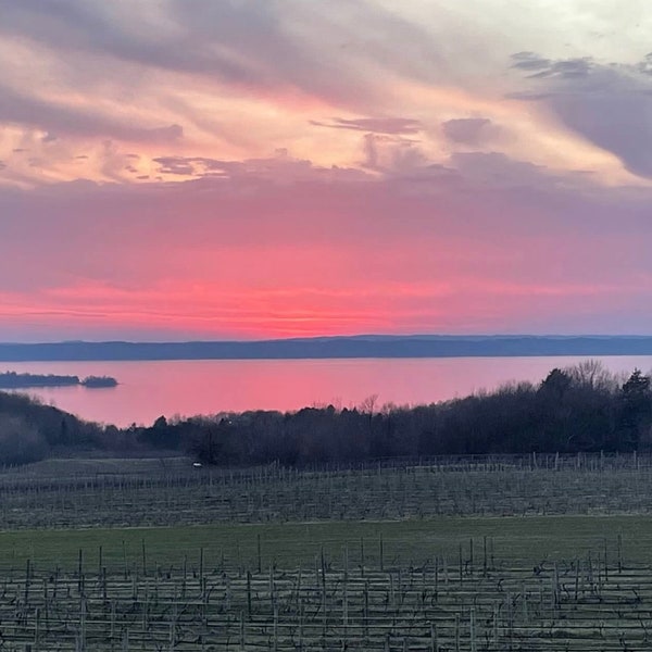 Sunset Traverse City. Winery. JPEG. Digital Download