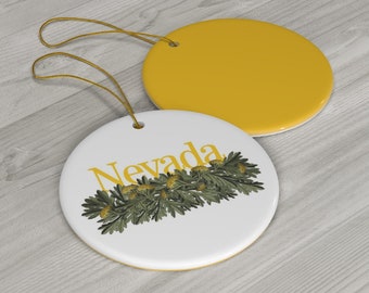 2023 Christmas Ornaments | Nevada State Gifts | Sagebrush Gifts | Nevada State Holiday Decorations
