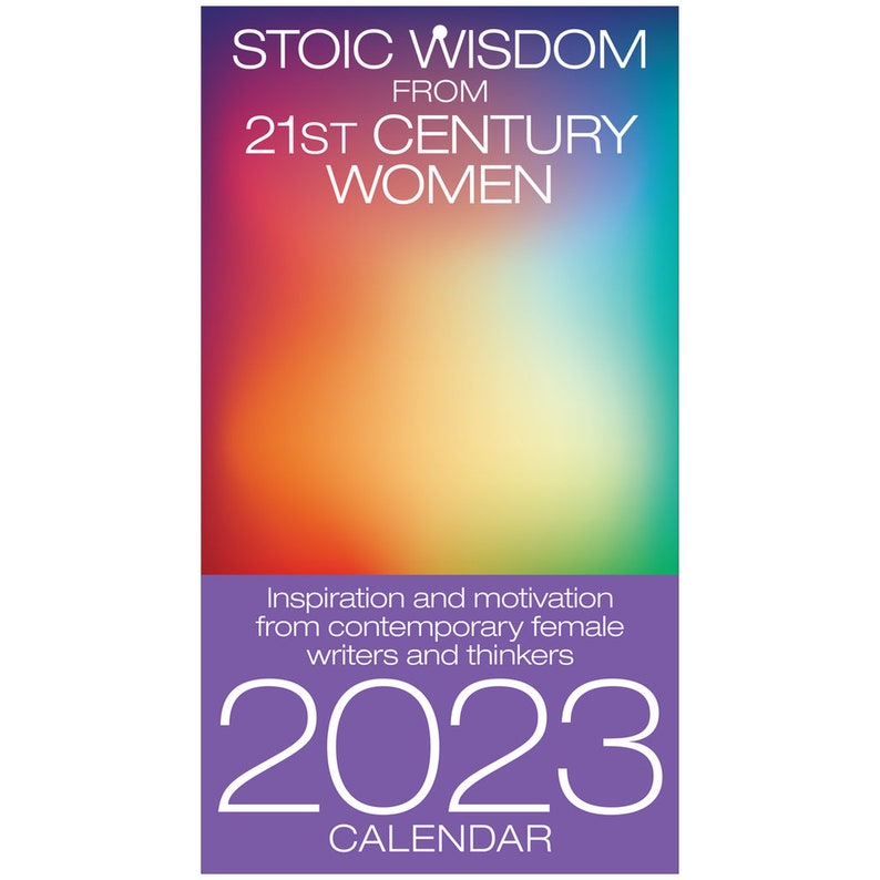 Stoic Wisdom From Contemporary Women 2023 Wall Calendar Etsy