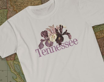 Tennessee Shirt | Tennessee State Gifts | Iris Flower Gifts | Tennessee State Pride Shirt