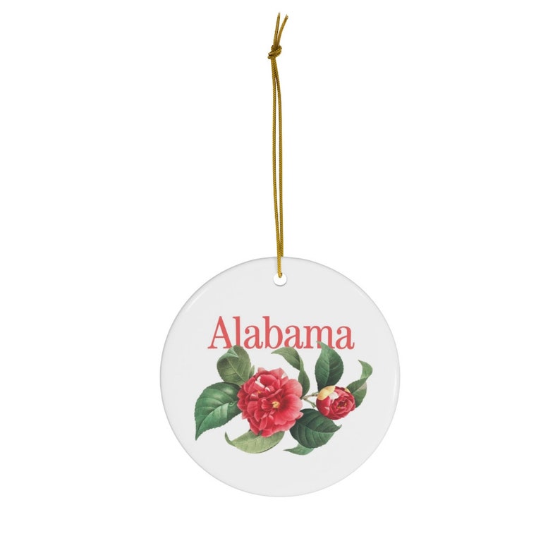2023 christmas ornaments alabama state gifts camellia etsy