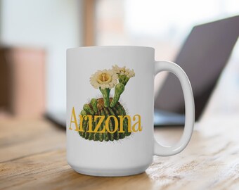 Arizona Coffee Big Mug | Arizona State Gifts | Arizona Saguaro Cactus Gifts