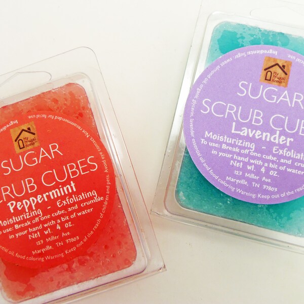 Sugar Scrub Cubes Etsy