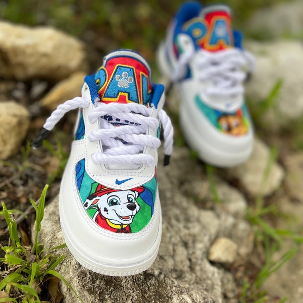 Marshall Skye Chase Air Force 1 Lows | Kids Baby Toddler Shoes | Birthday Shoes | Birthday Gift | Paw Shoes