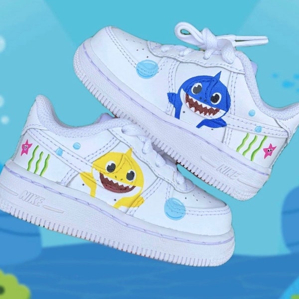 Baby Shark Girl Sneakers Etsy
