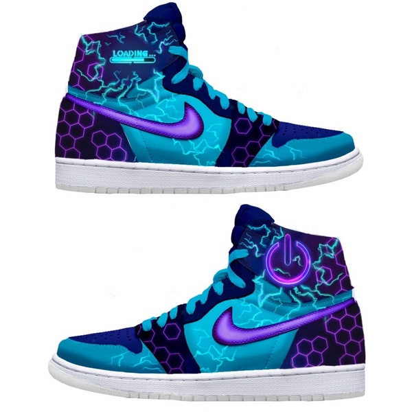 Custom Air Jordan 1 mid Gaming Shoes Unisex | Gamer Gifts | Gifts for Gamers | Gift for Him | Gift for Her