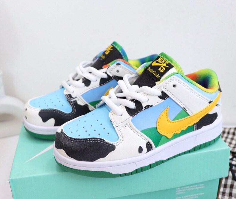 Toddler Dunk Low Chunky Dunky Cow Print Shoes - Etsy